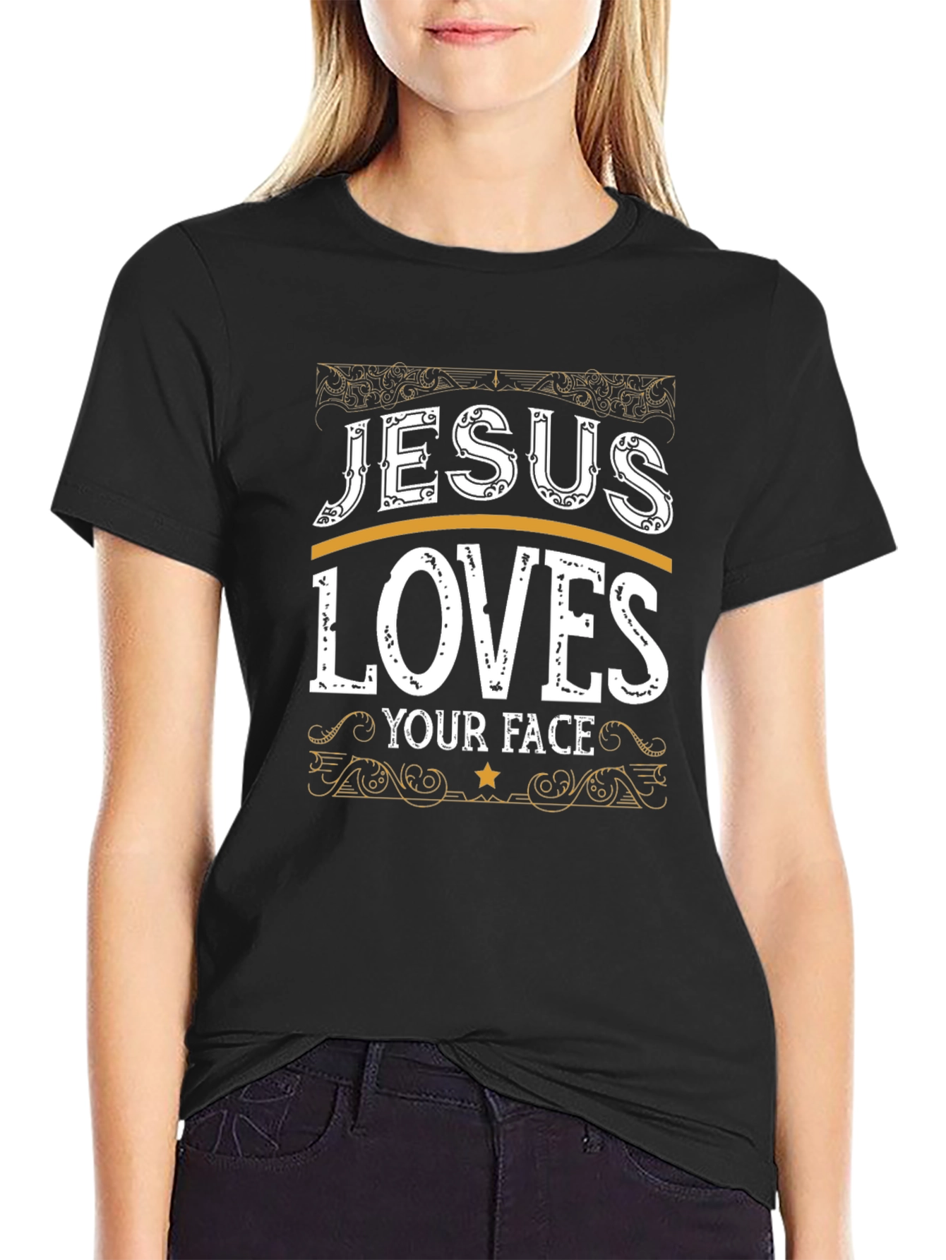 Jesus Loves Your Face Graphic Tee