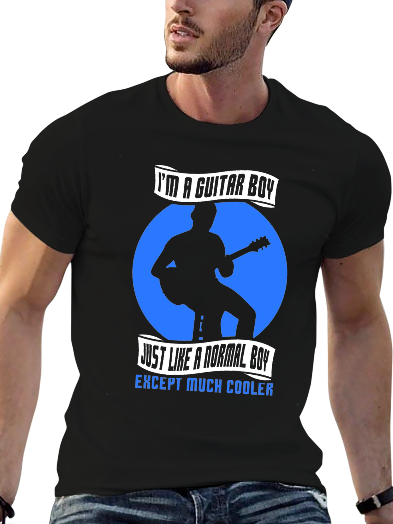 Guitar Boy Graphic Tee - Cool Musician T-Shirt