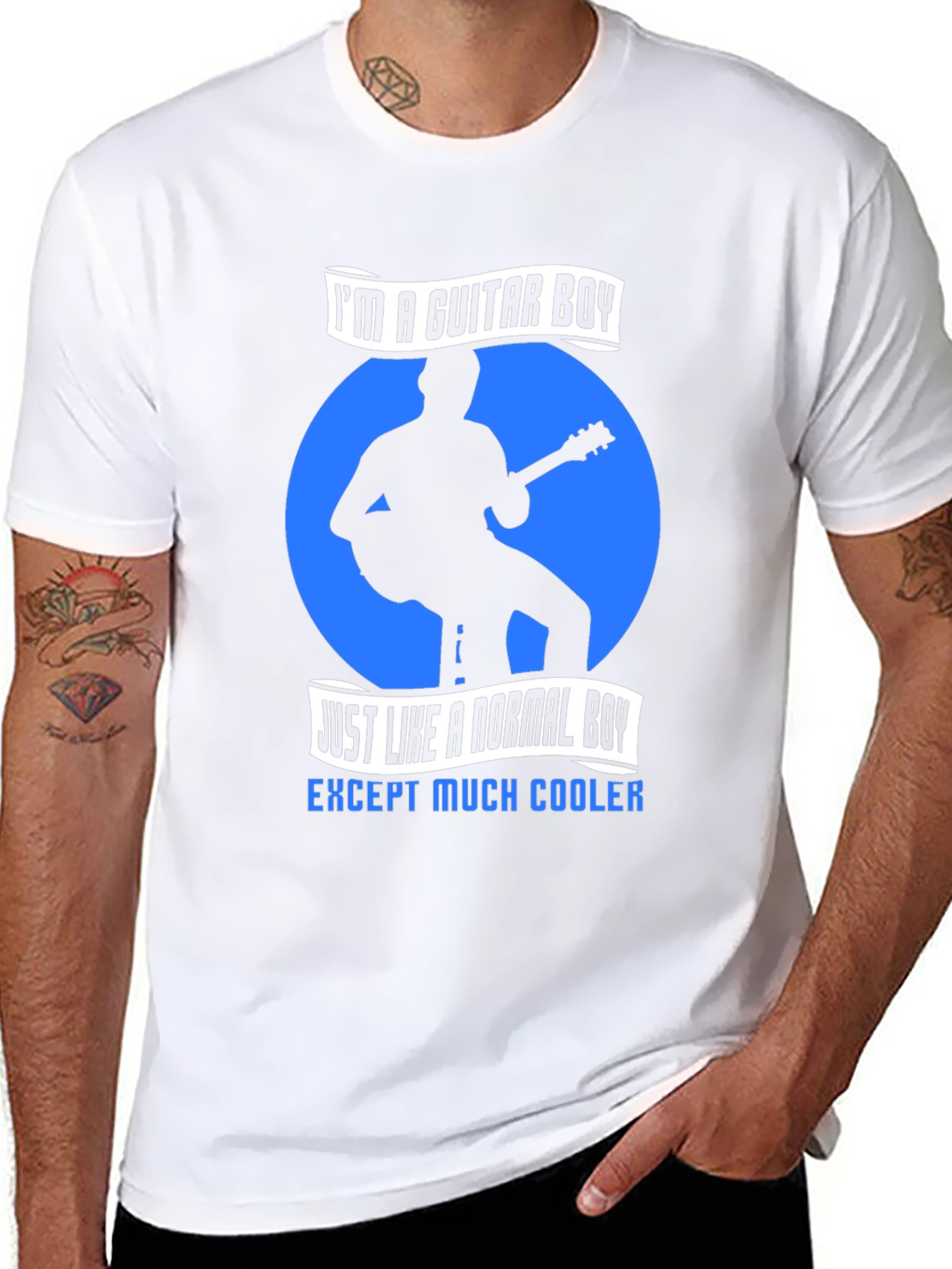 Guitar Boy Graphic Tee - Cool Musician T-Shirt