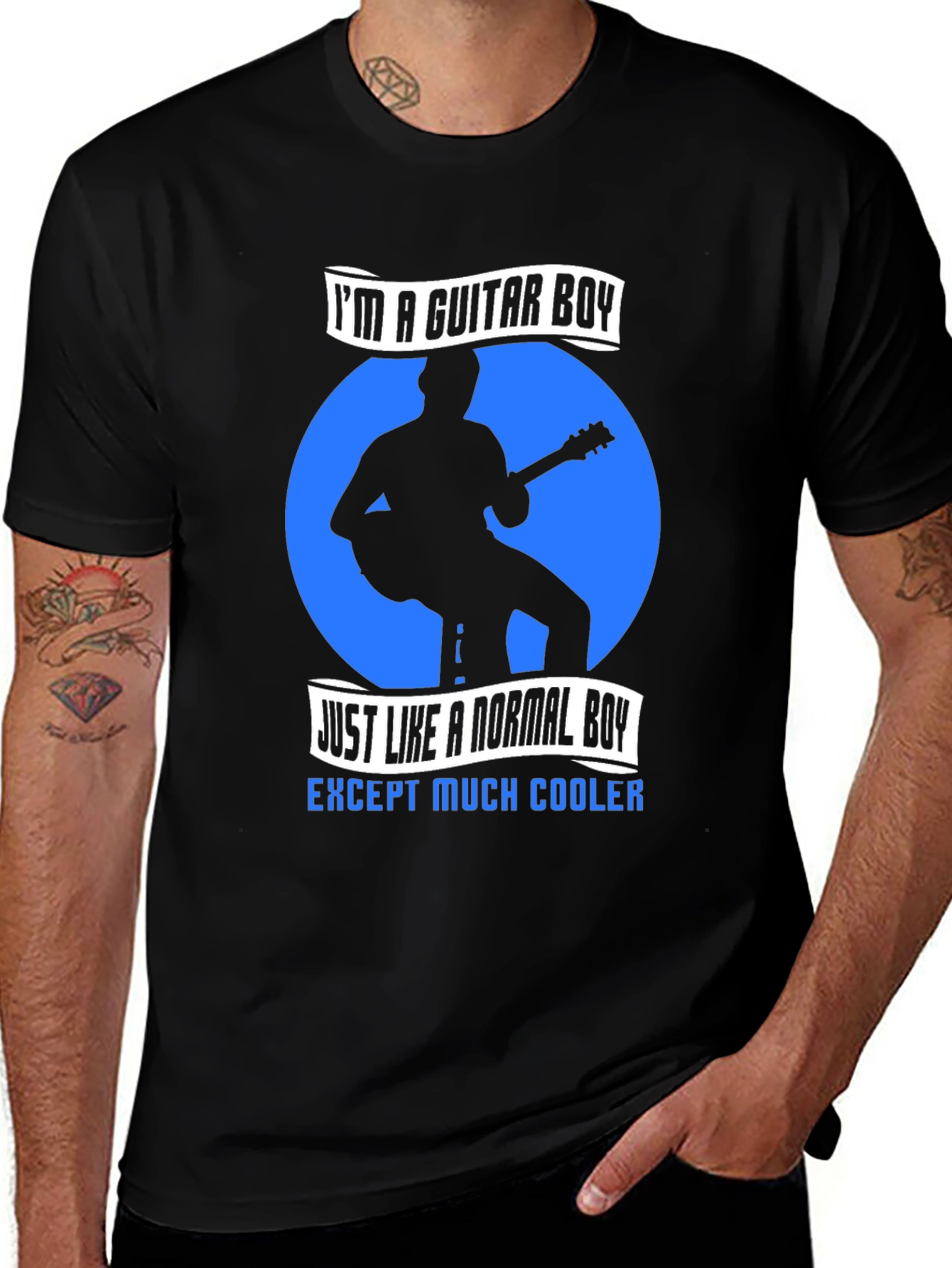 Guitar Boy Graphic Tee - Cool Musician T-Shirt