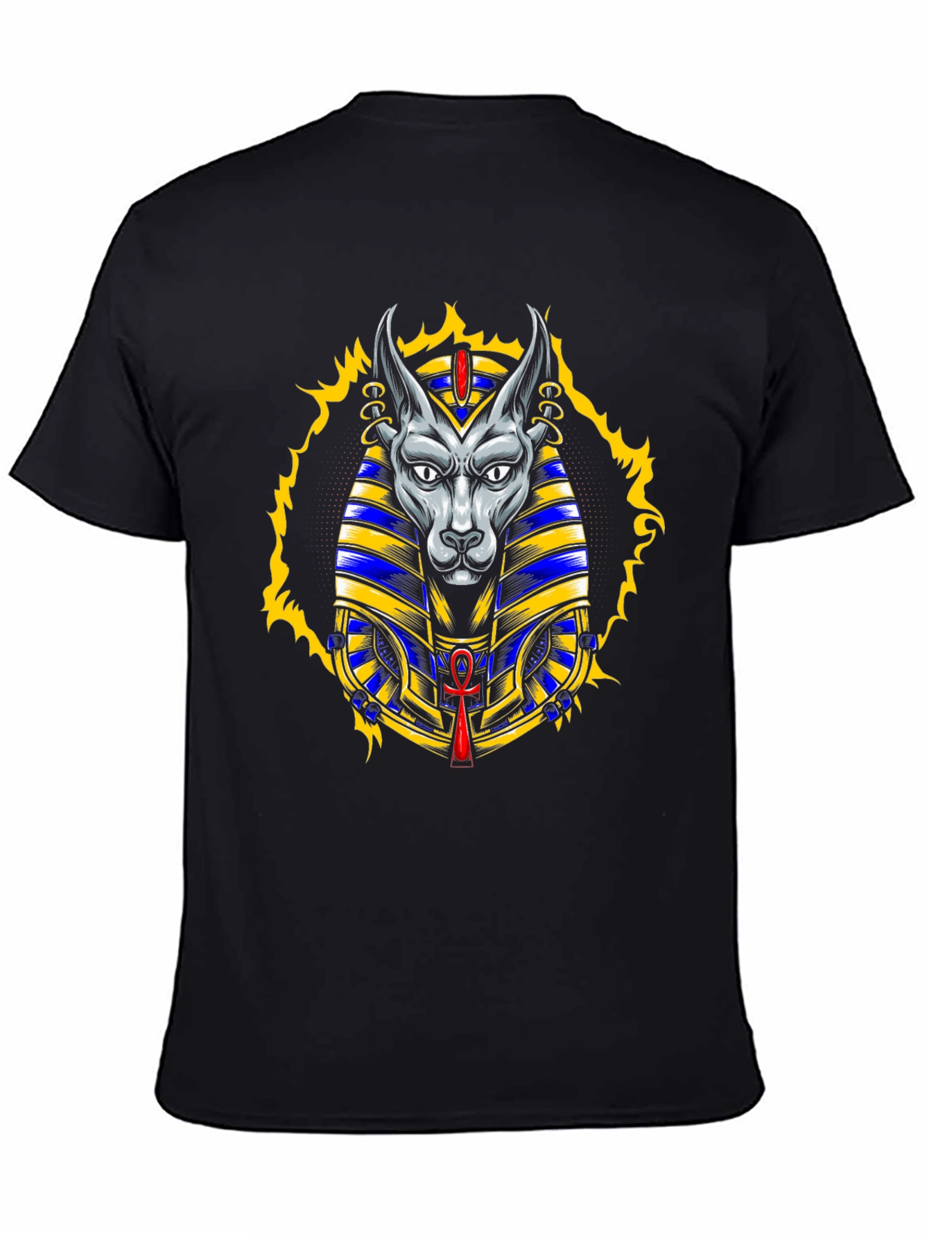 Anubis Graphic T-Shirt - Egyptian Dog God Tee