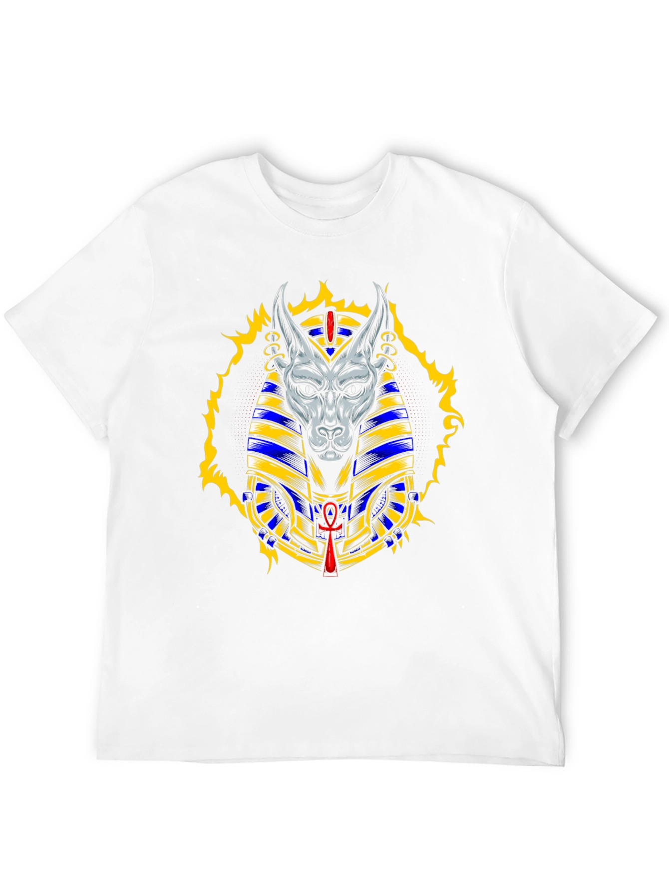 Anubis Graphic T-Shirt - Egyptian Dog God Tee