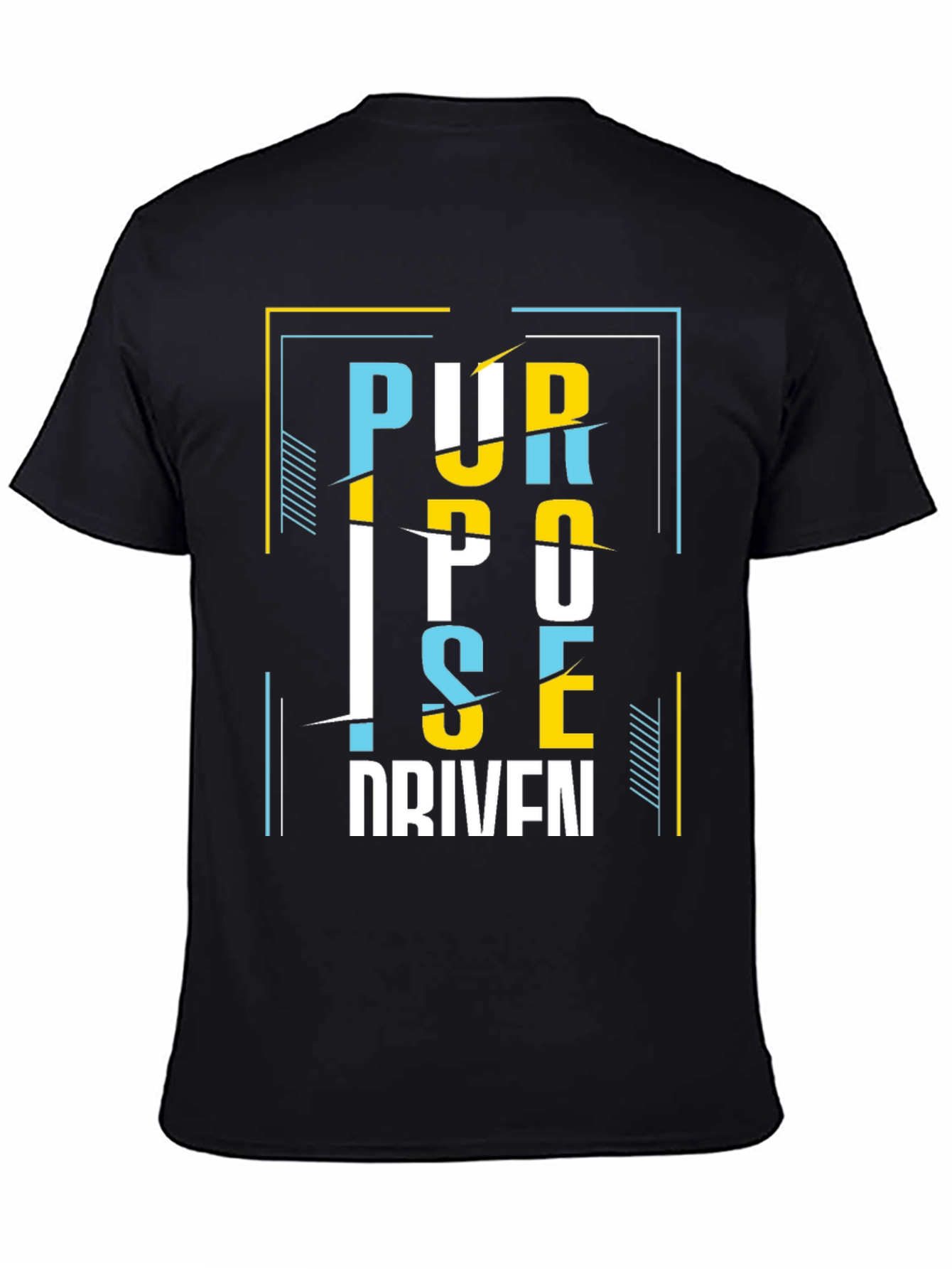 Purpose Driven Graphic Tee - Stylish Black T-Shirt