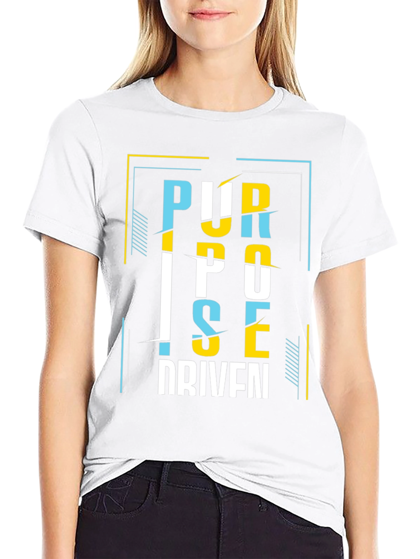 Purpose Driven Graphic Tee - Stylish Black T-Shirt