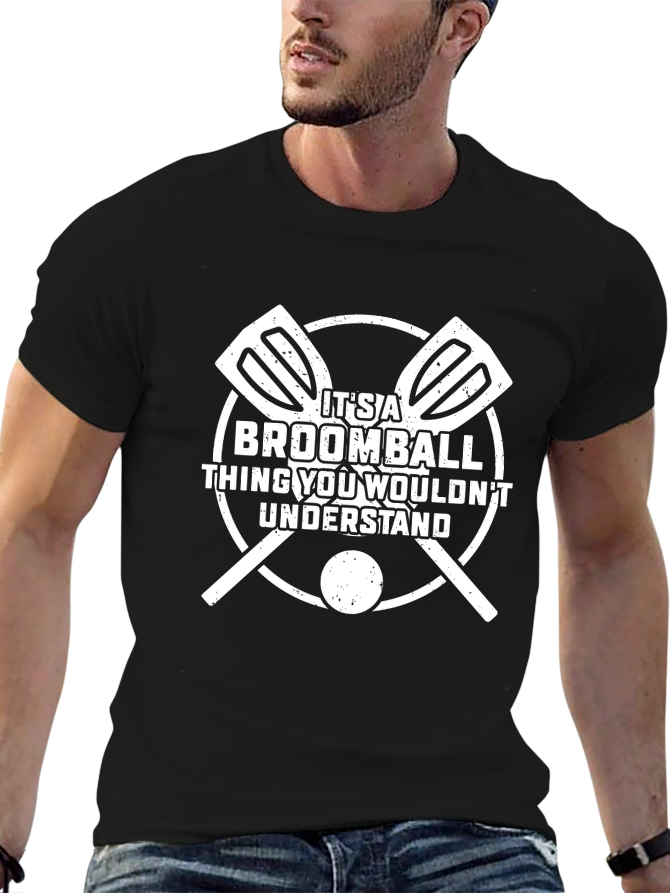 Broomball Thing You Wouldnt Understand Black T-Shirt