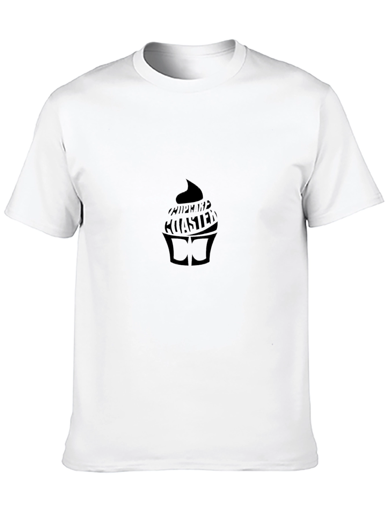 Black Cupcake Coaster Tee - Casual Comfort