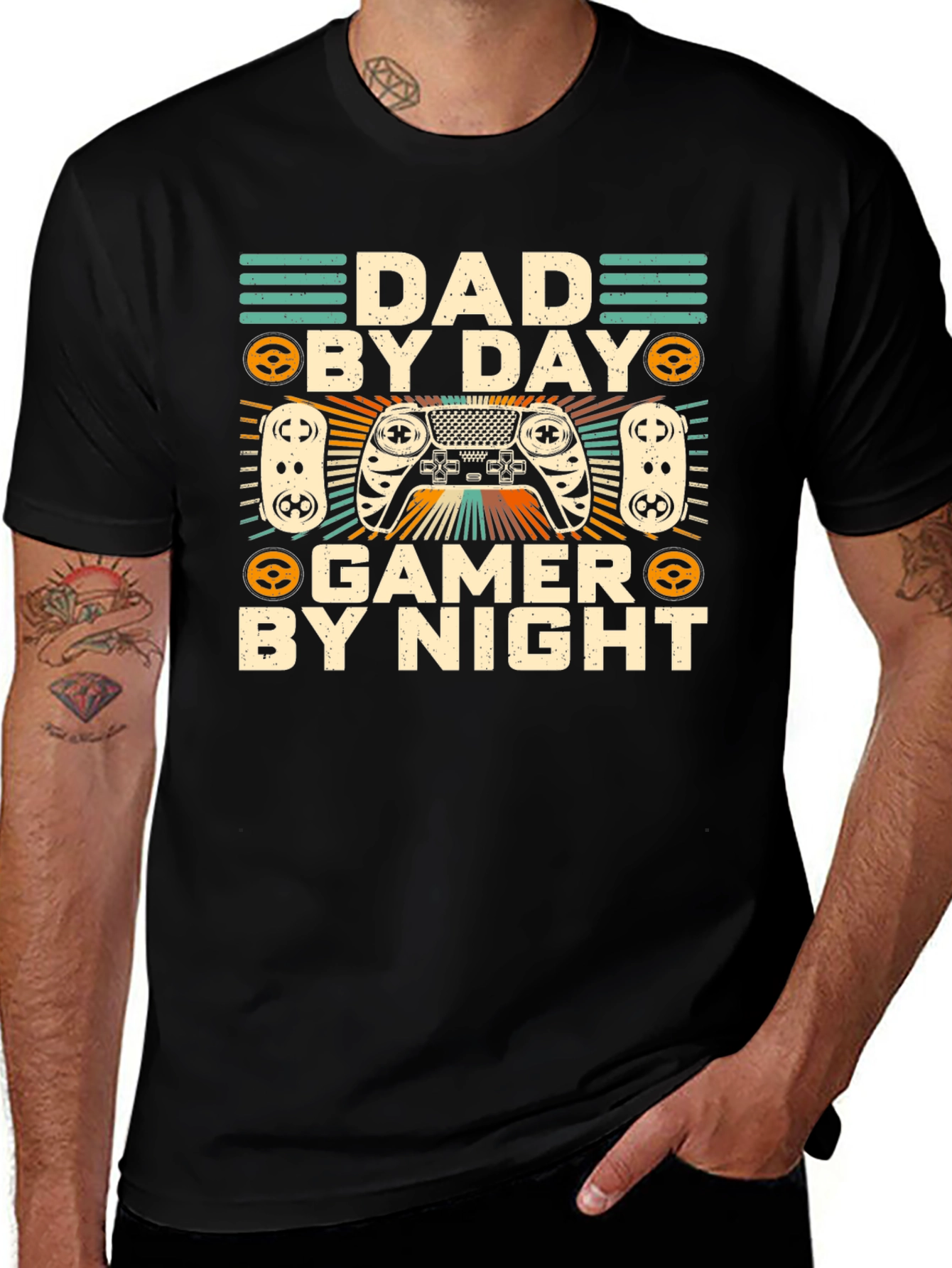 Dad By Day Gamer By Night T-Shirt
