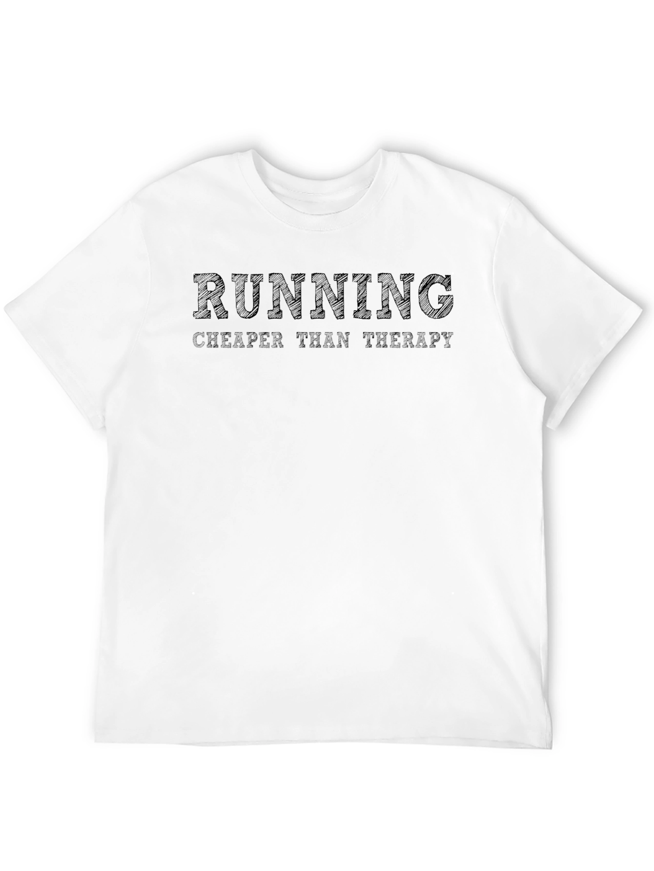Running Cheaper Than Therapy T-Shirt - Black