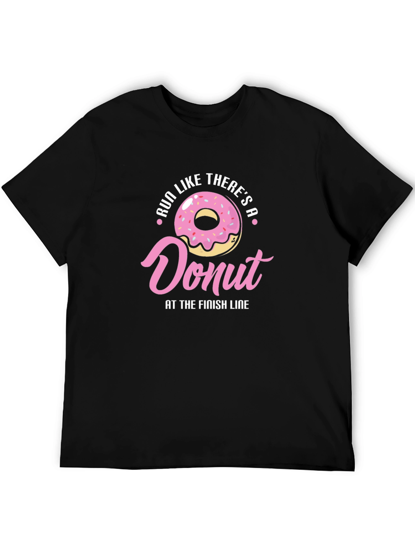 Run For Donuts T-Shirt - Funny Fitness Tee