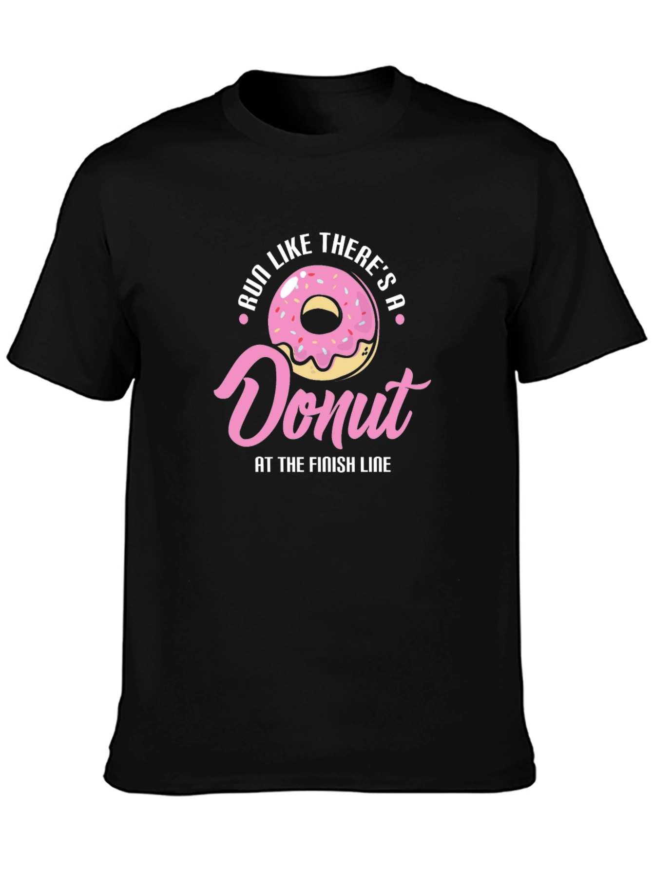 Run For Donuts T-Shirt - Funny Fitness Tee