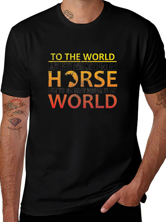 Horse Lover T-Shirt - My Horse My World