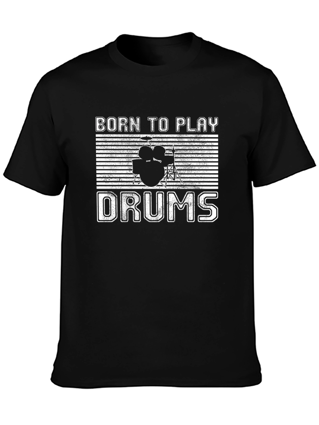 Born to Play Drums Graphic T-Shirt