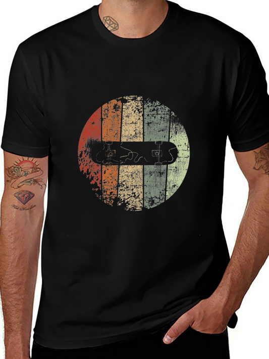 Retro Skateboard Graphic Tee - Cool Vintage Style!