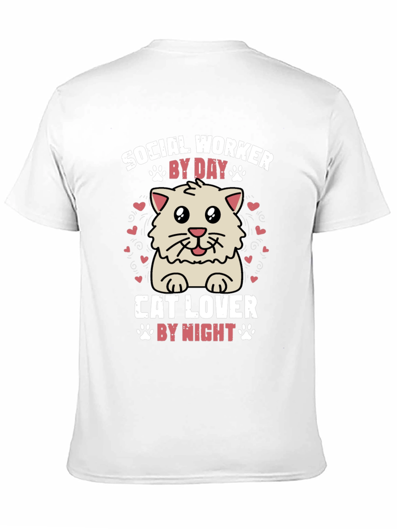 Social Worker Cat Lover Graphic Tee