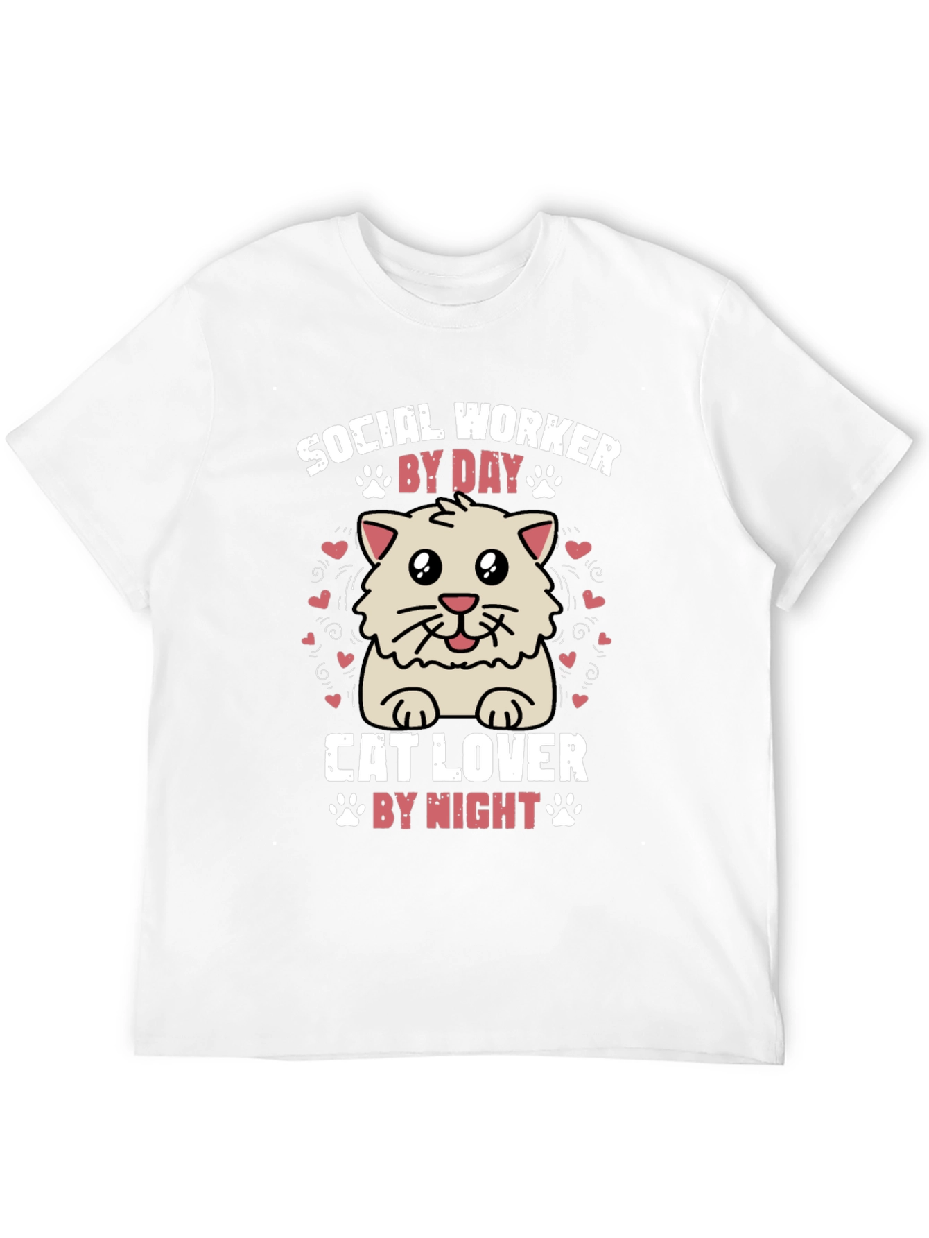 Social Worker Cat Lover Graphic Tee