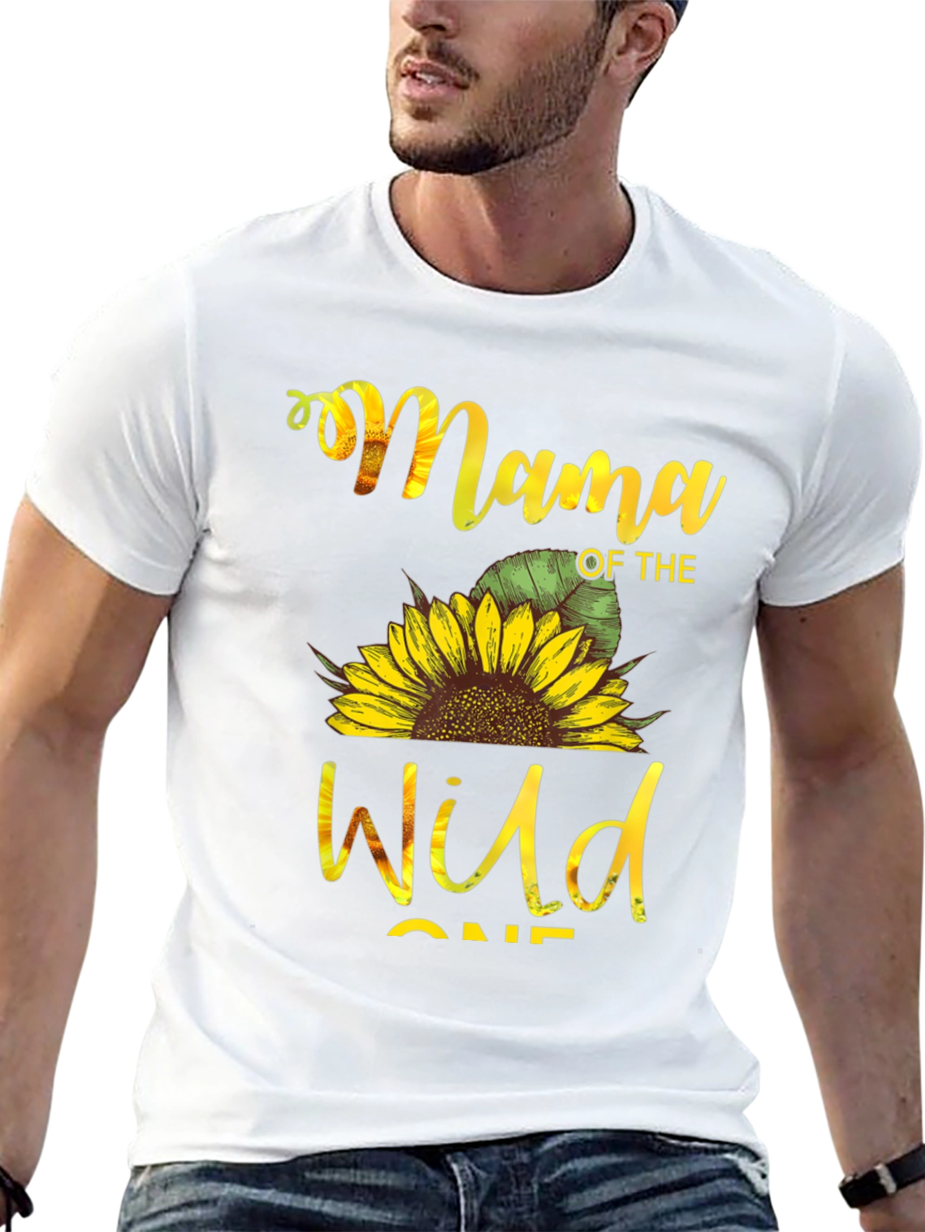 Mama of the Wild One Sunflower Graphic Tee