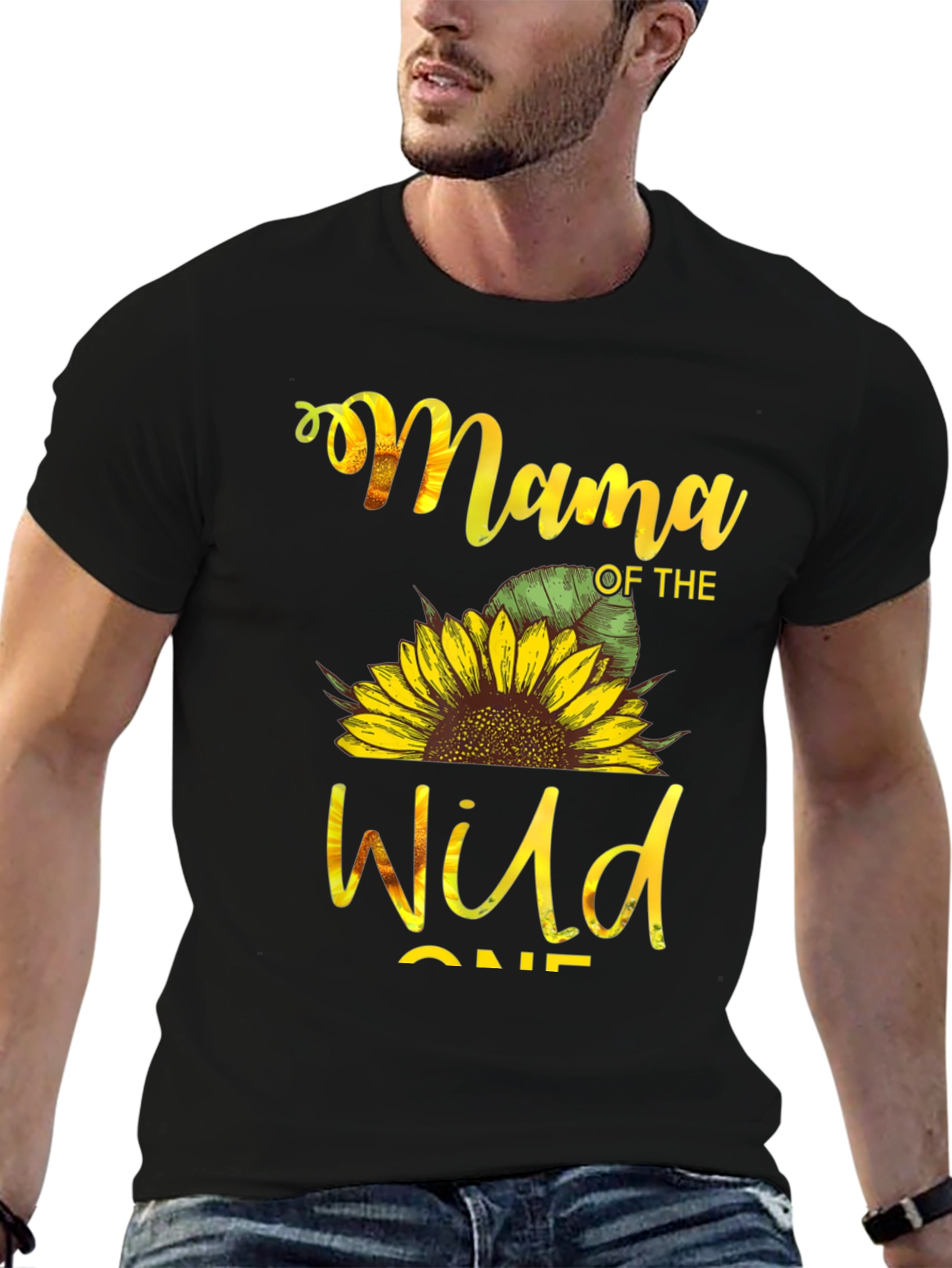 Mama of the Wild One Sunflower Graphic Tee