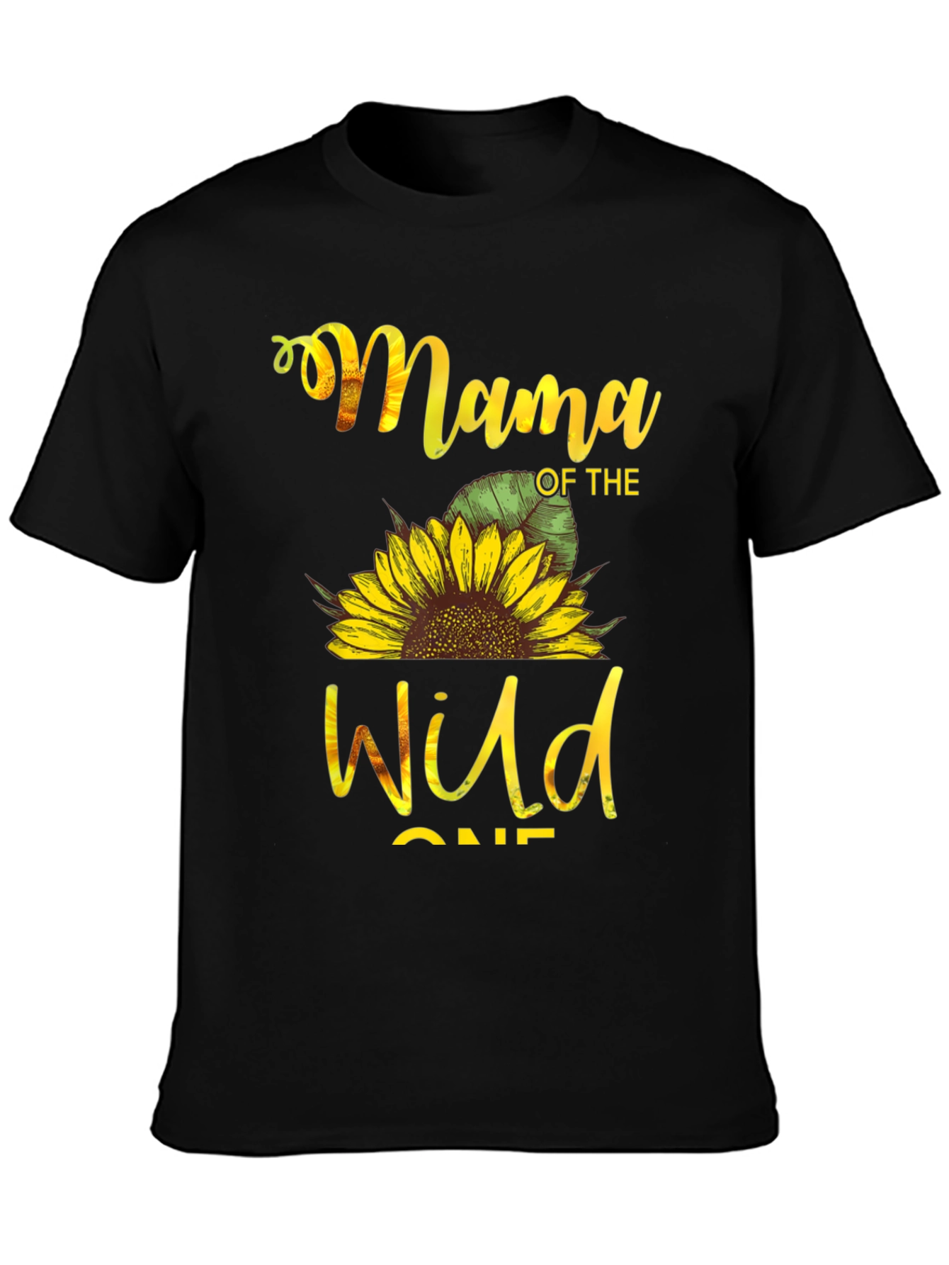 Mama of the Wild One Sunflower Graphic Tee