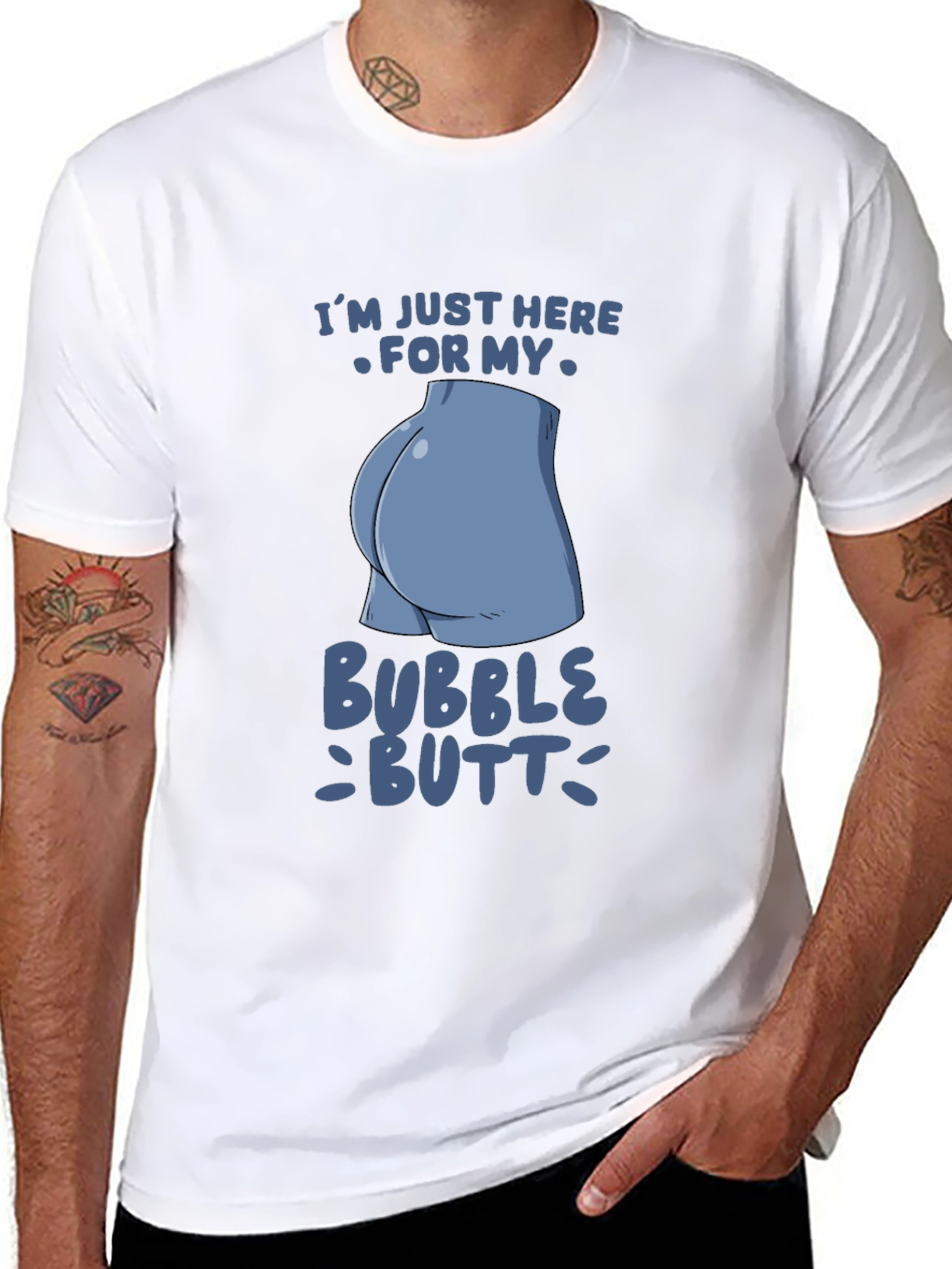 Bubble Butt Graphic Tee - Funny Statement Shirt