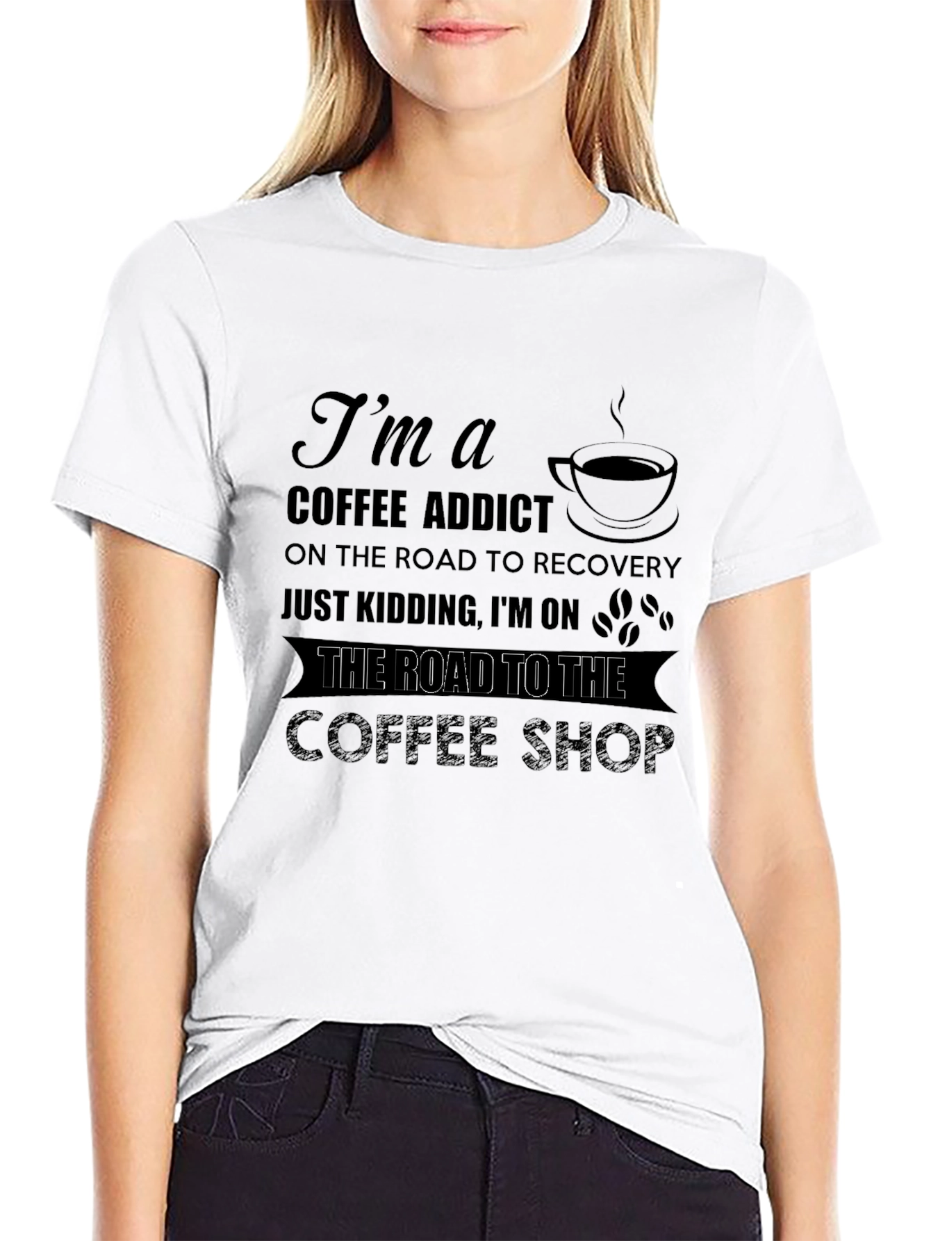 Coffee Addict Black T-Shirt