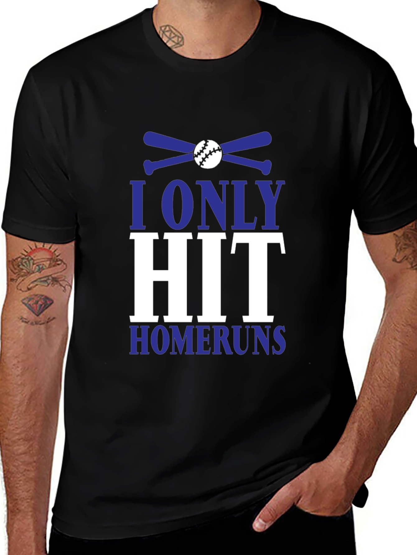 I Only Hit Homeruns Baseball Graphic Tee