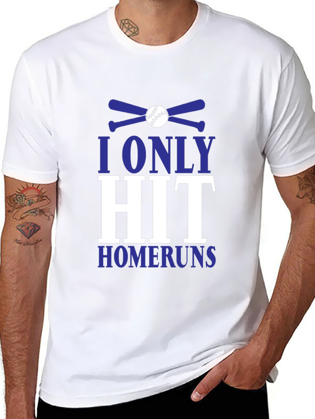 I Only Hit Homeruns Baseball Graphic Tee