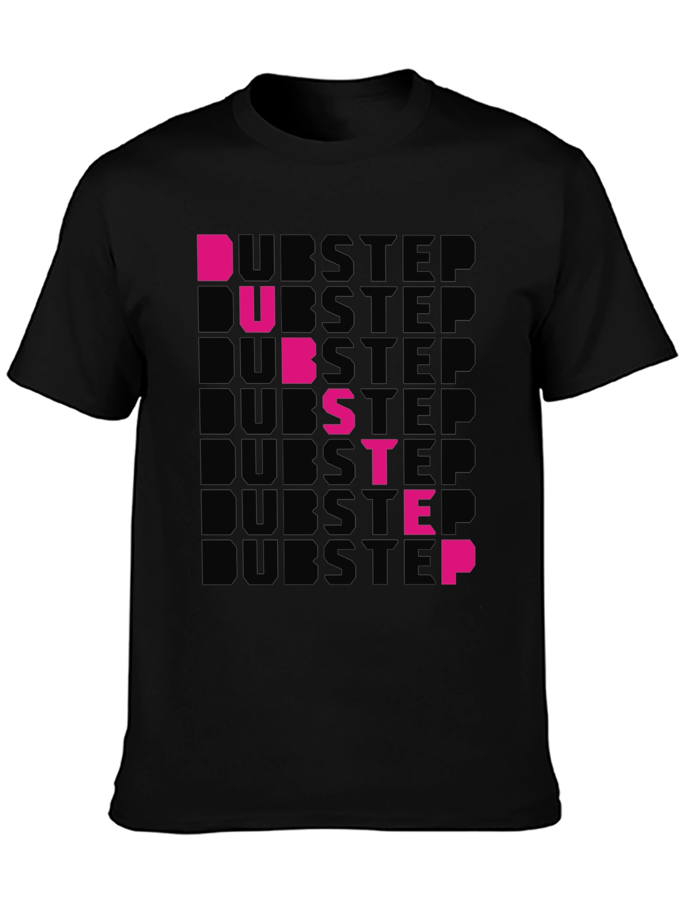 Dubstep Graphic T-Shirt - Black Cotton Tee