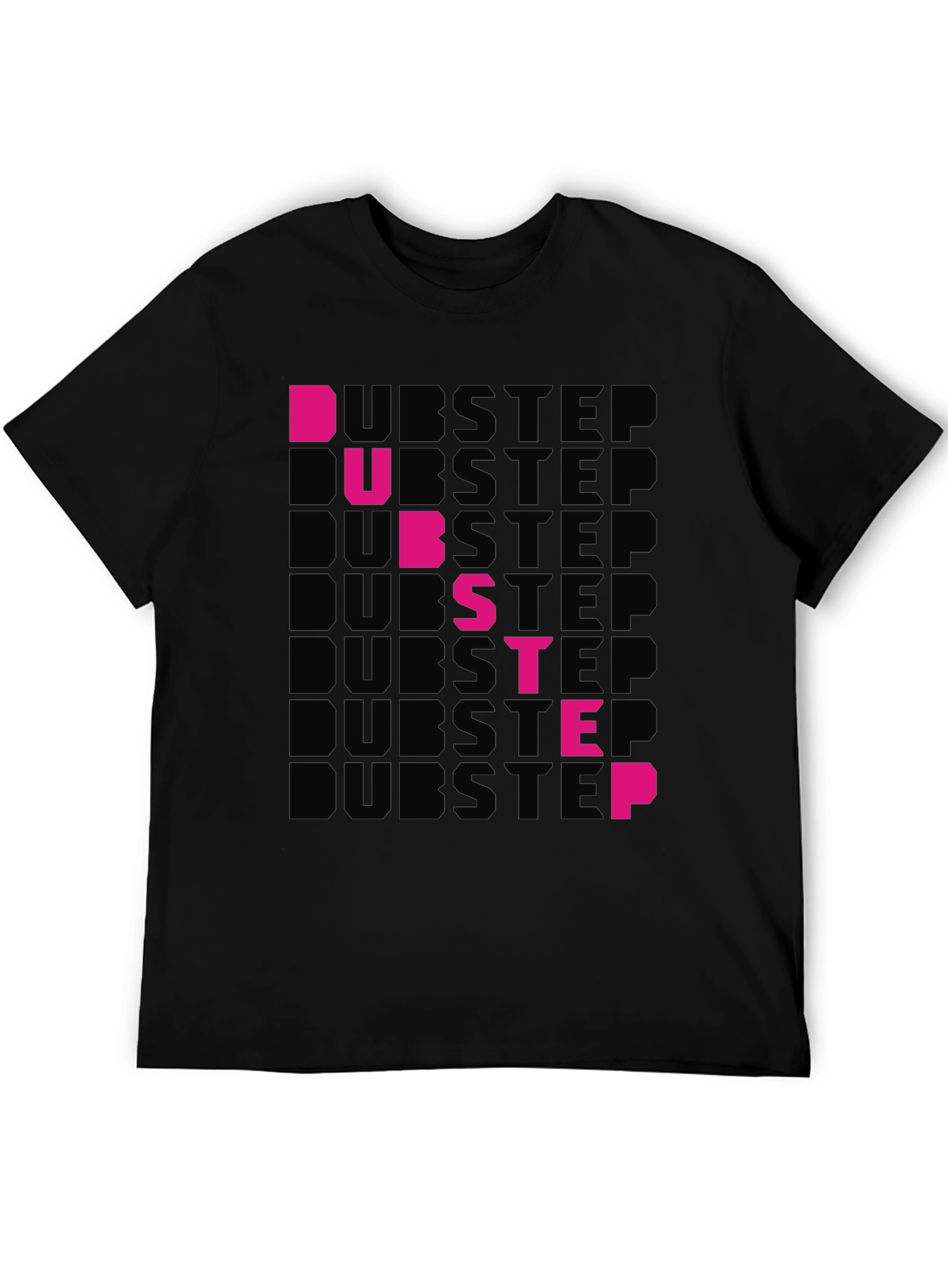 Dubstep Graphic T-Shirt - Black Cotton Tee