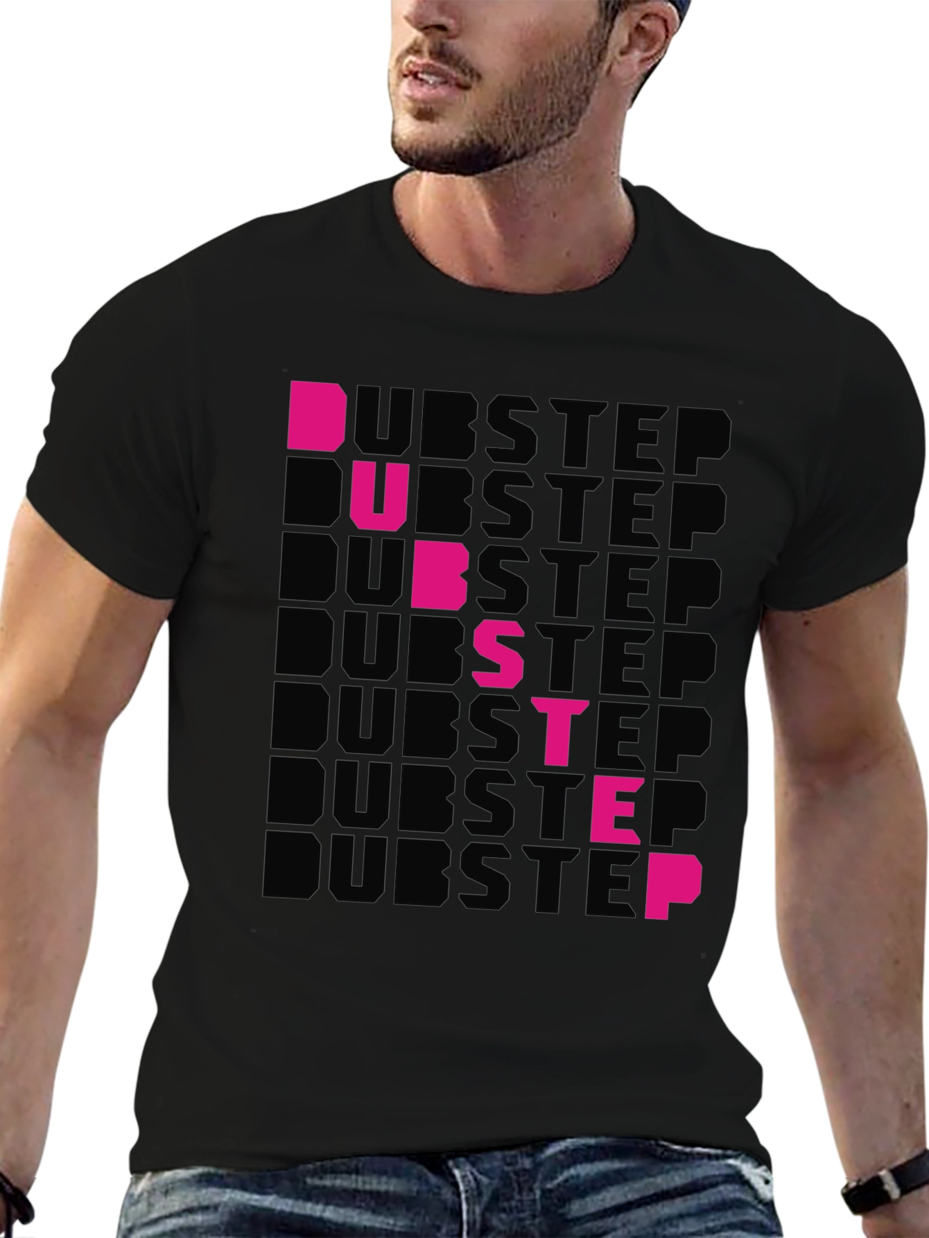 Dubstep Graphic T-Shirt - Black Cotton Tee