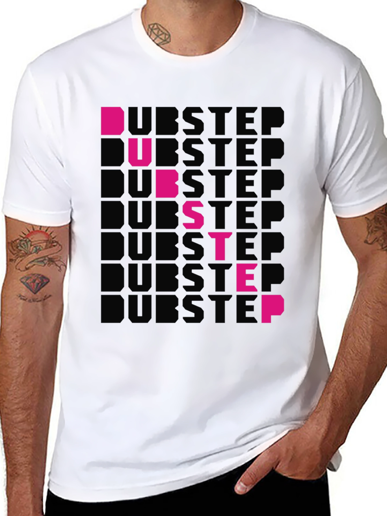 Dubstep Graphic T-Shirt - Black Cotton Tee