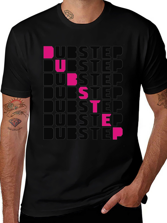 Dubstep Graphic T-Shirt - Black Cotton Tee