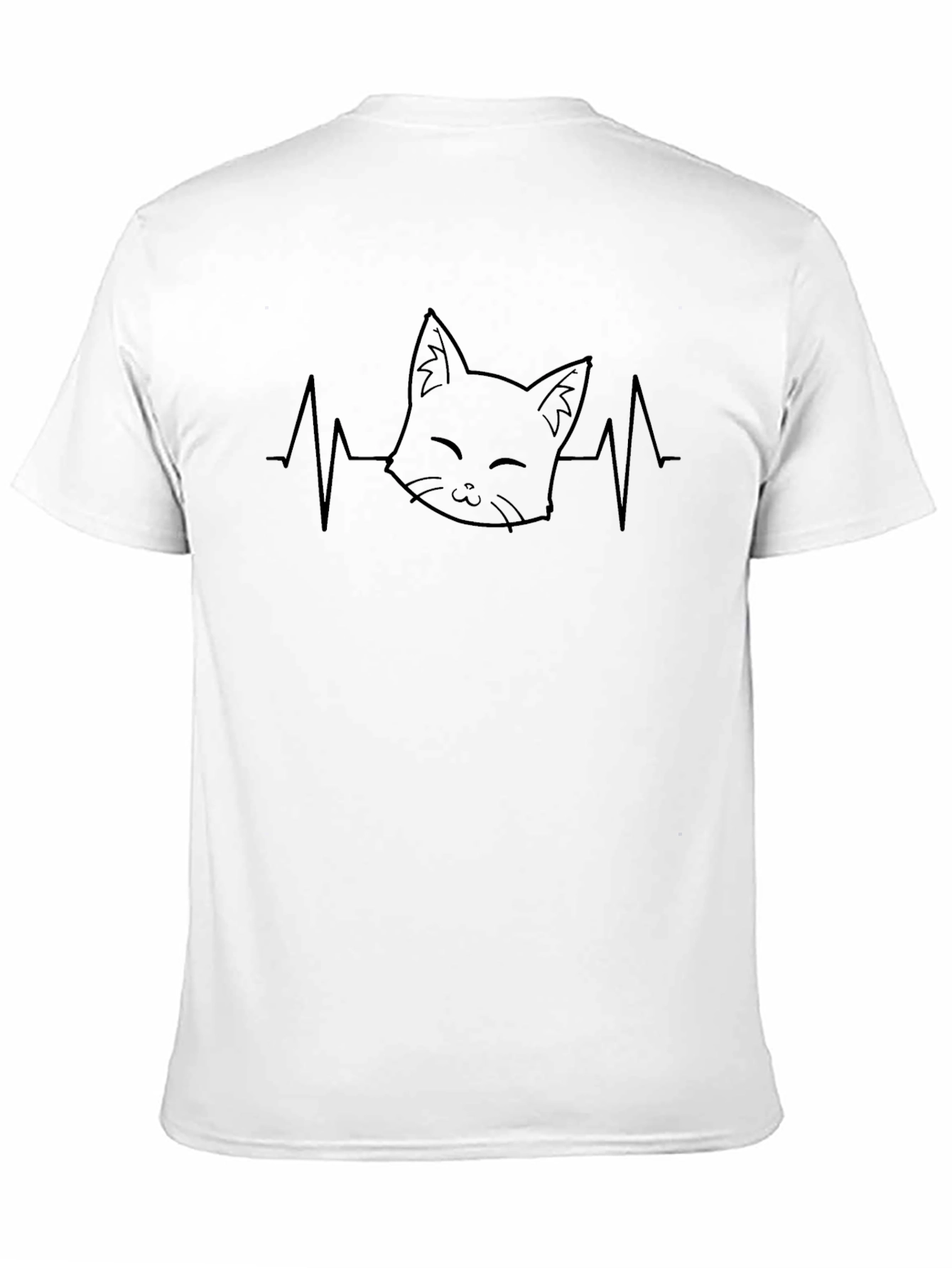 Cat Heartbeat T-Shirt - Purrfect for Cat Lovers