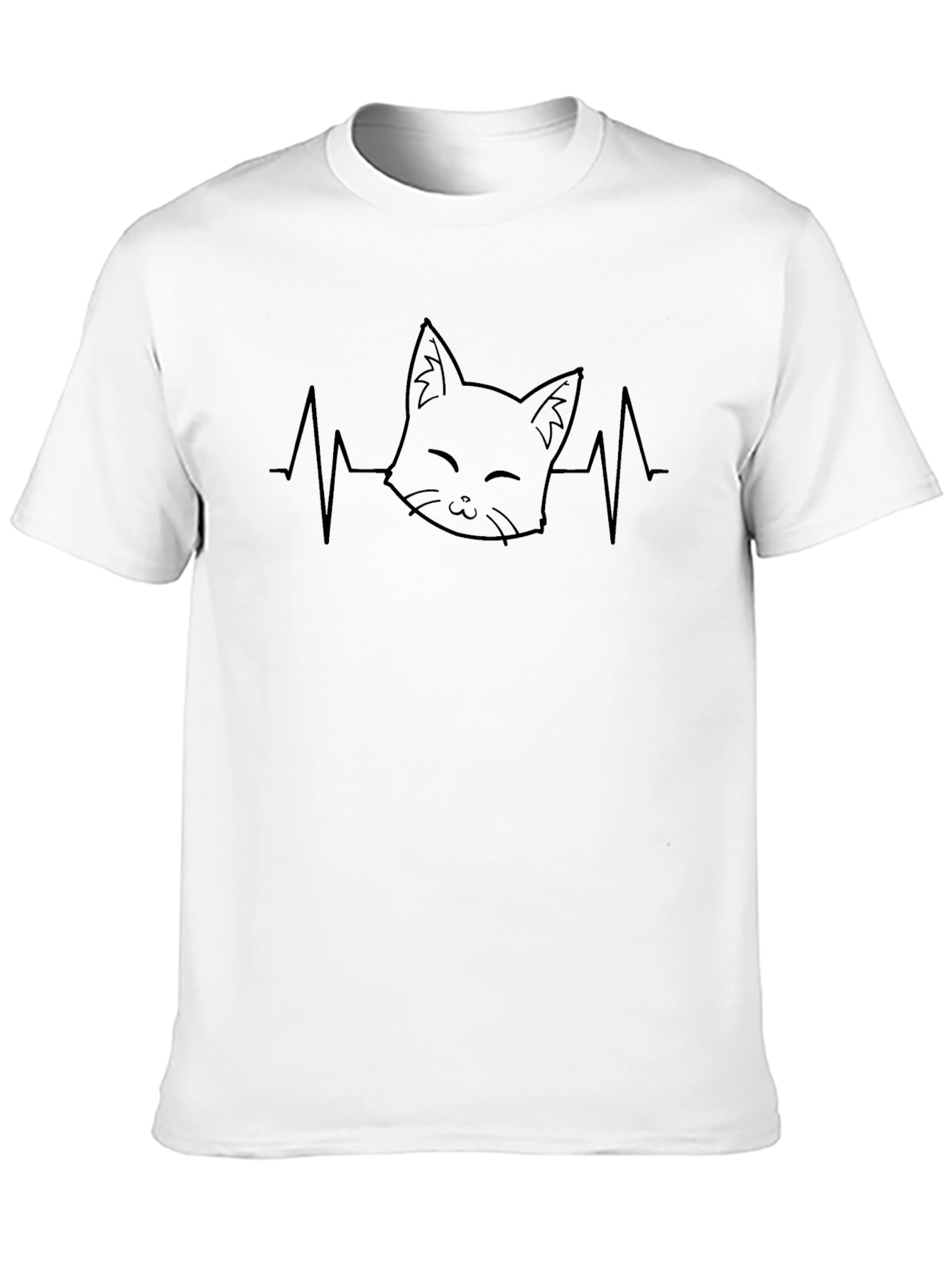Cat Heartbeat T-Shirt - Purrfect for Cat Lovers