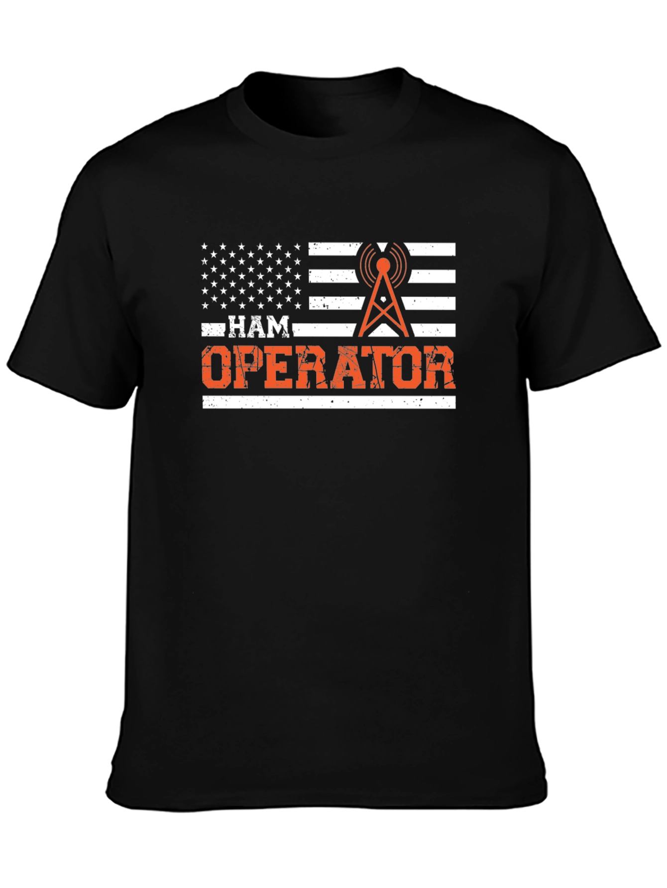 Ham Operator American Flag T-Shirt