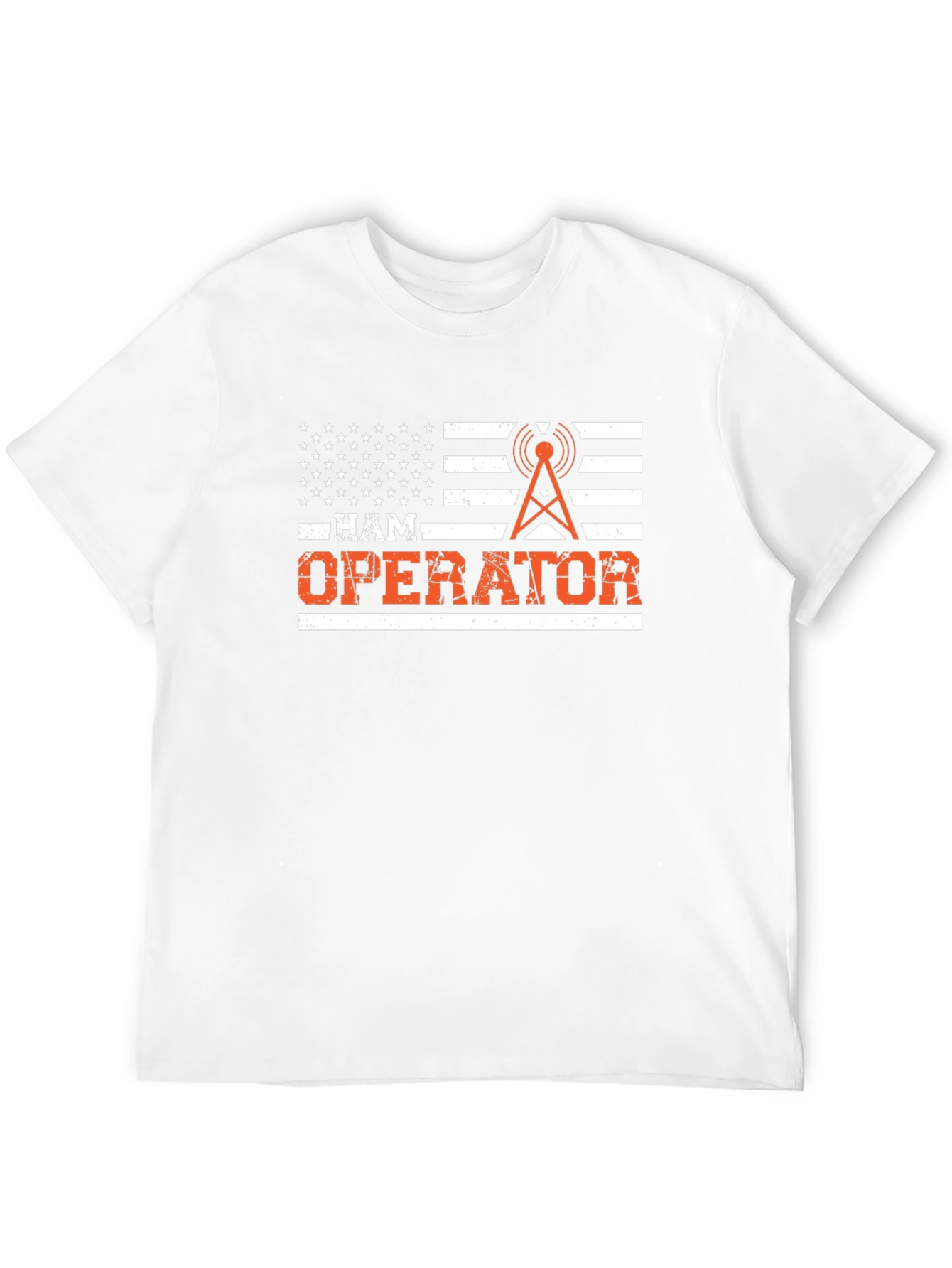 Ham Operator American Flag T-Shirt