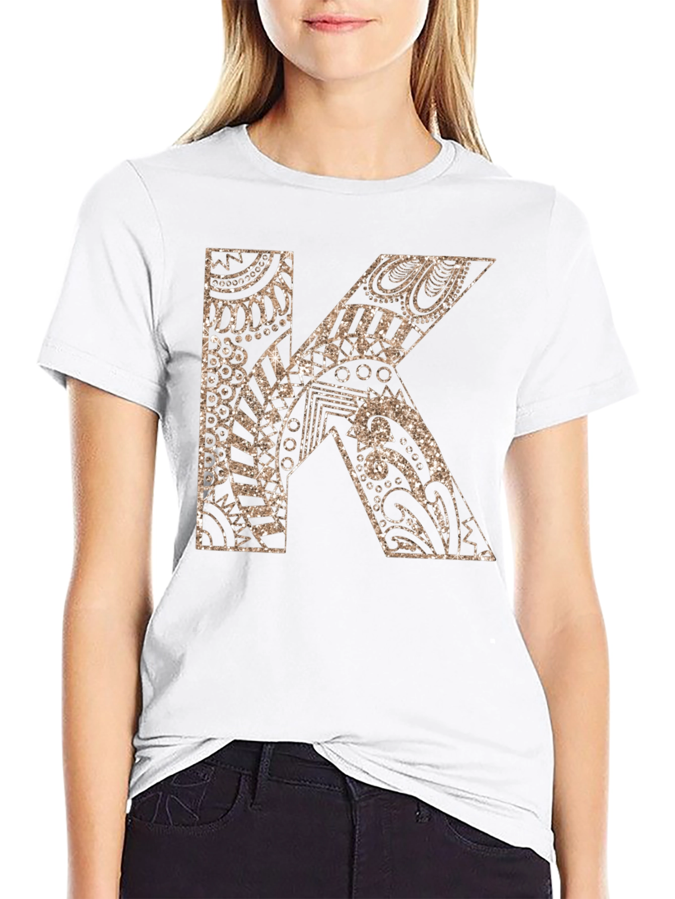 Initial K Graphic Tee - Unique Design