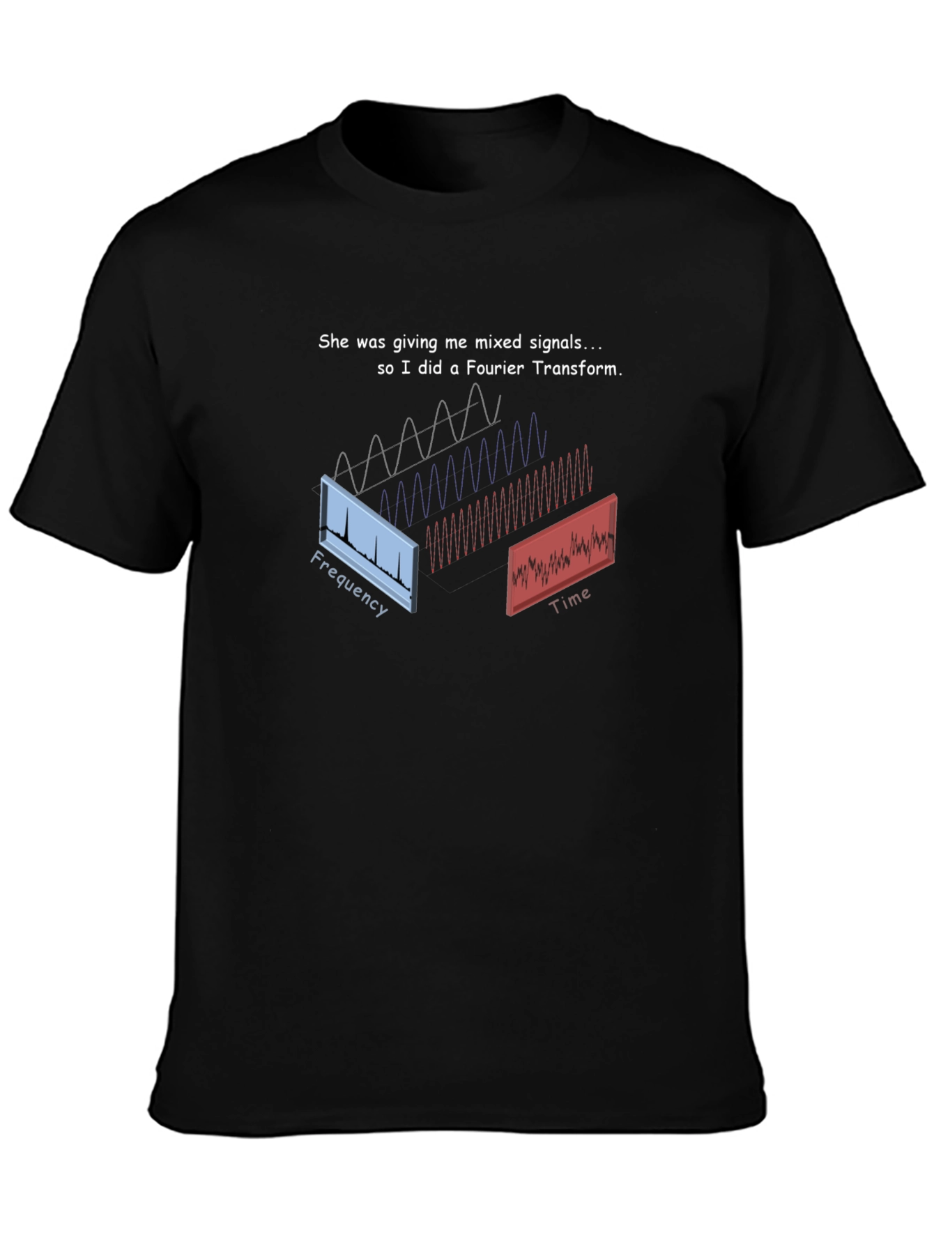 Fourier Transform Mixed Signals T-Shirt