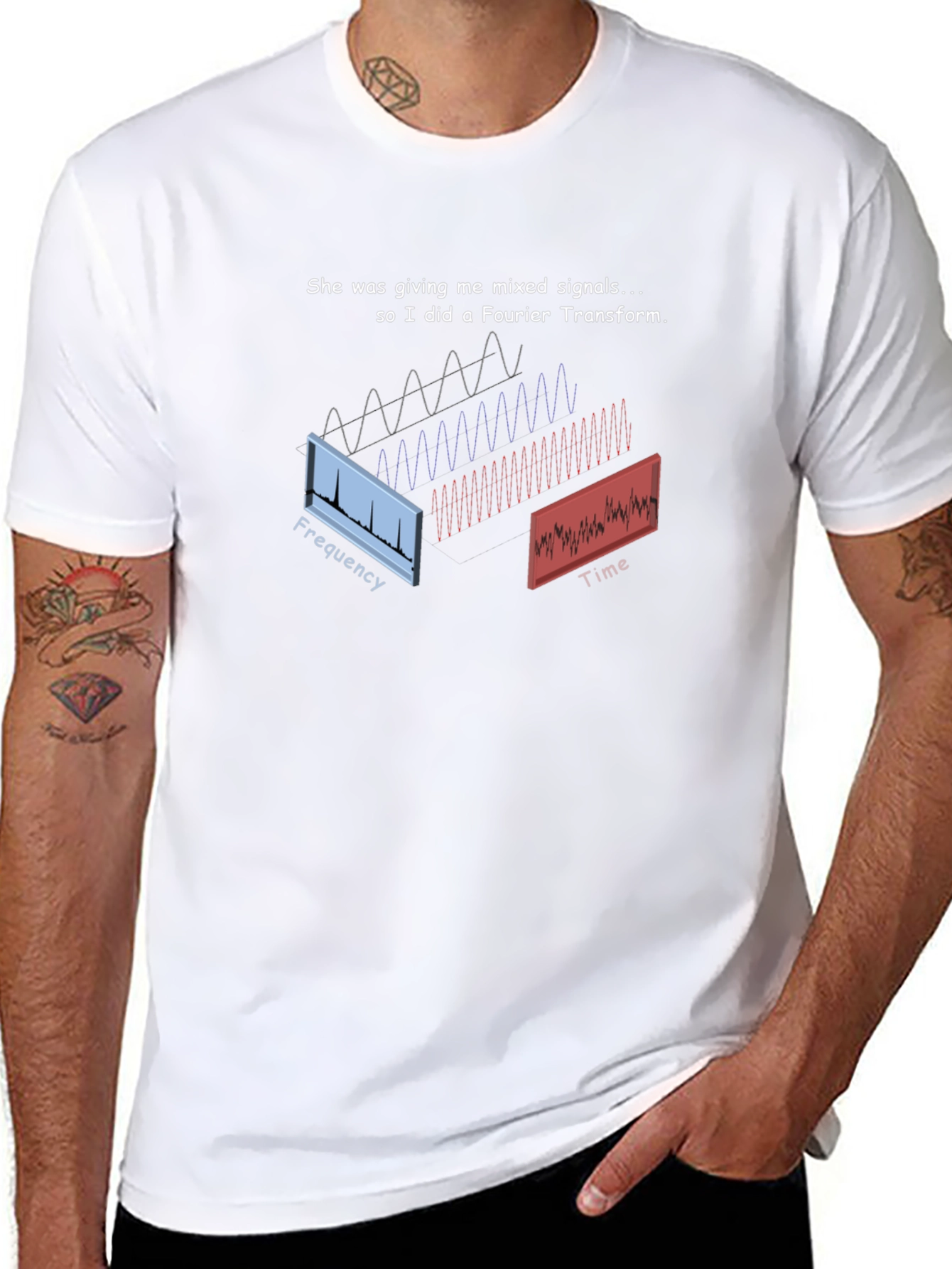 Fourier Transform Mixed Signals T-Shirt