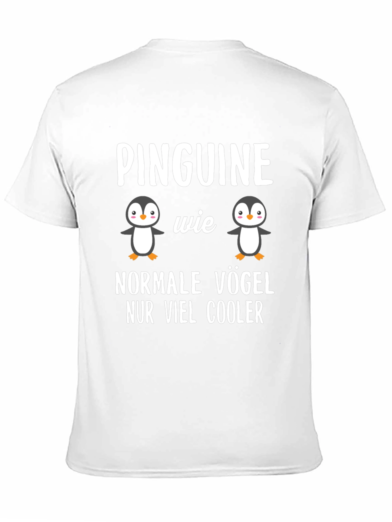 Cool Penguin Graphic Tee - German Slogan T-Shirt