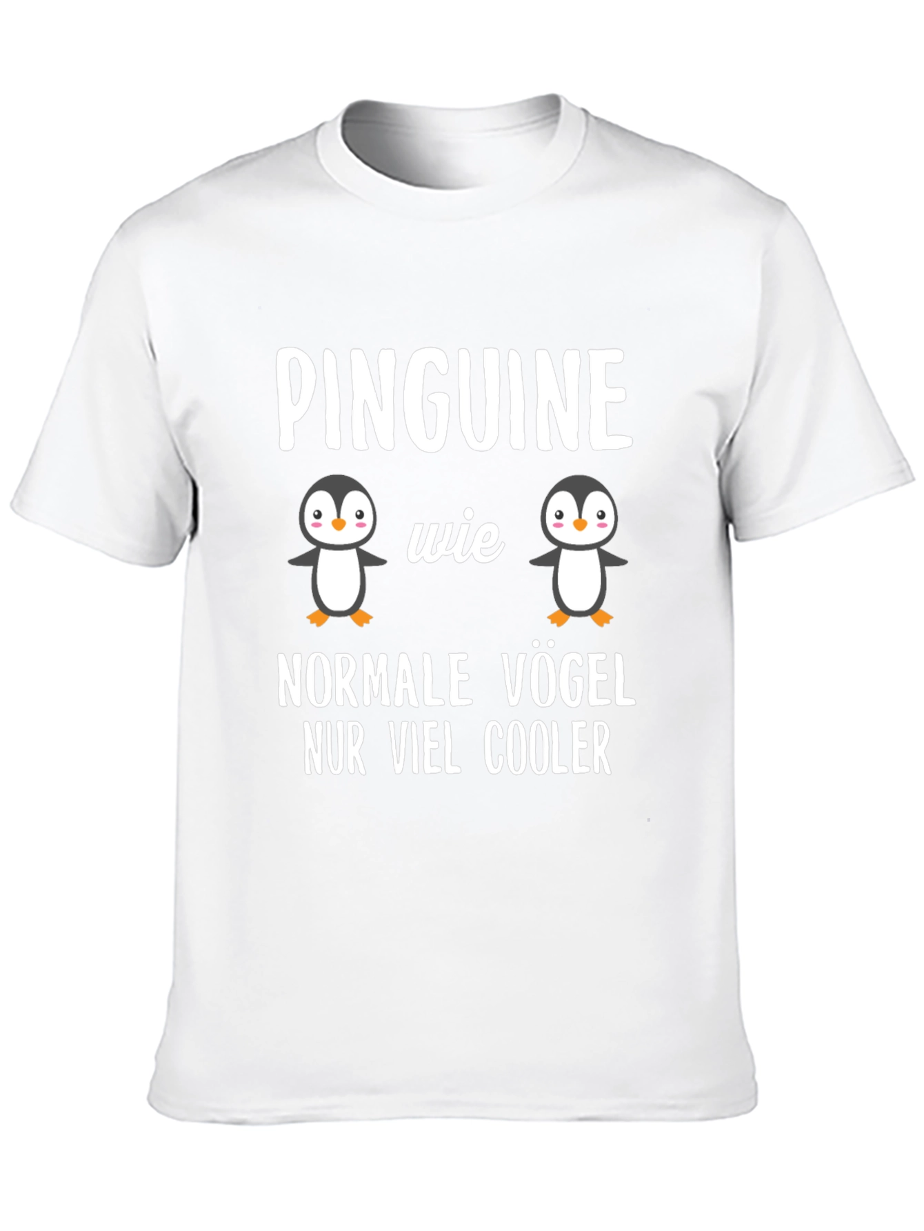 Cool Penguin Graphic Tee - German Slogan T-Shirt