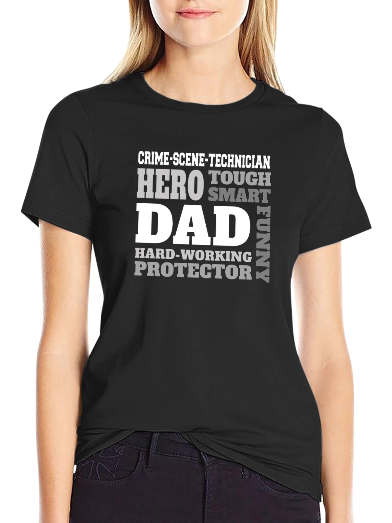 Crime Scene Technician Dad T-Shirt - Hero Smart Funny