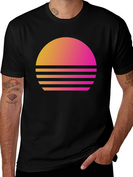 Retro Sunset T-Shirt - Vintage Style Graphic Tee