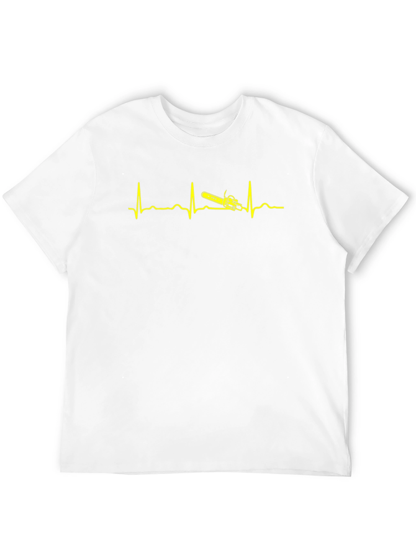 Chainsaw Heartbeat T-Shirt - Lumberjack Pulse Tee
