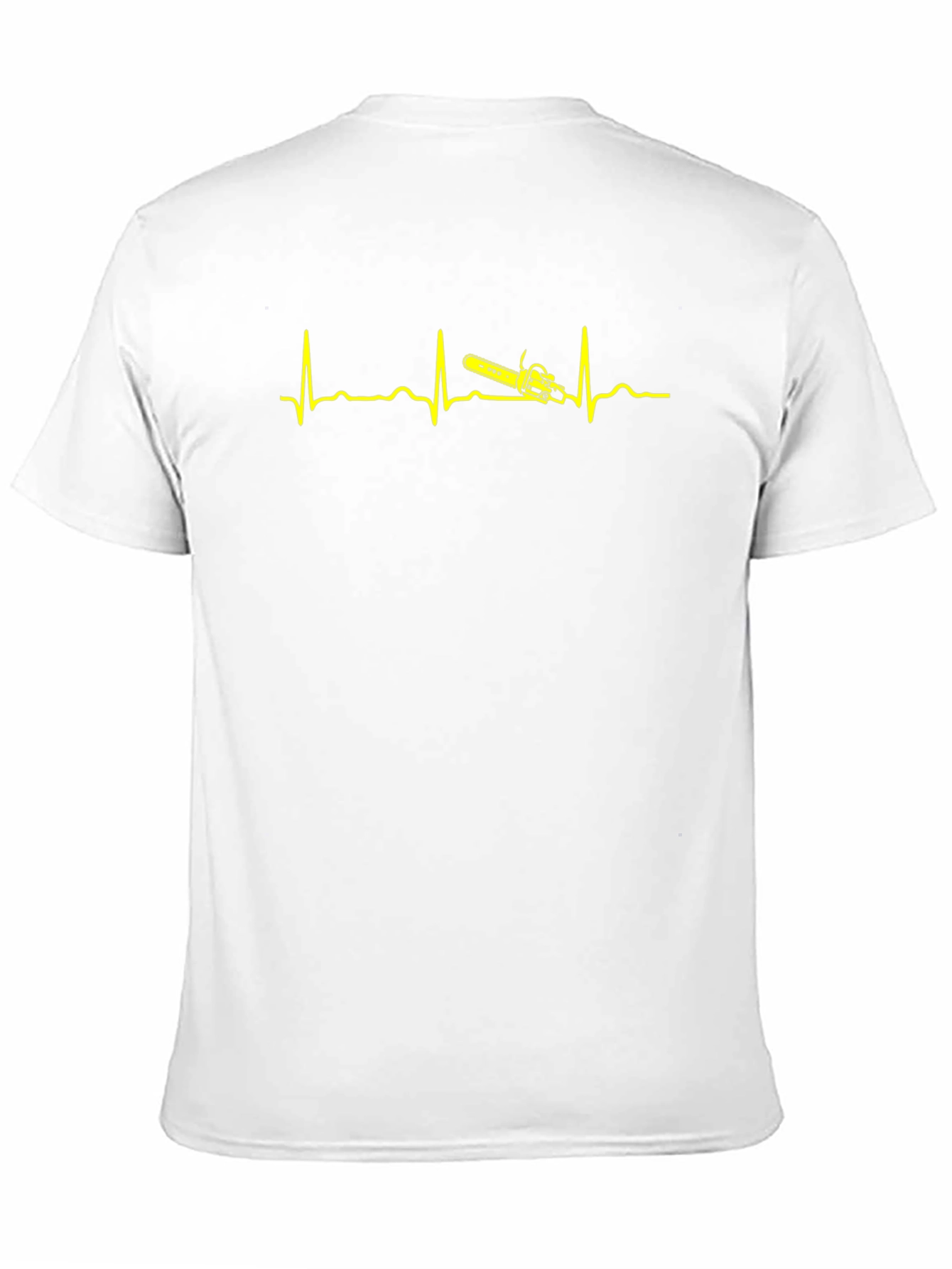 Chainsaw Heartbeat T-Shirt - Lumberjack Pulse Tee