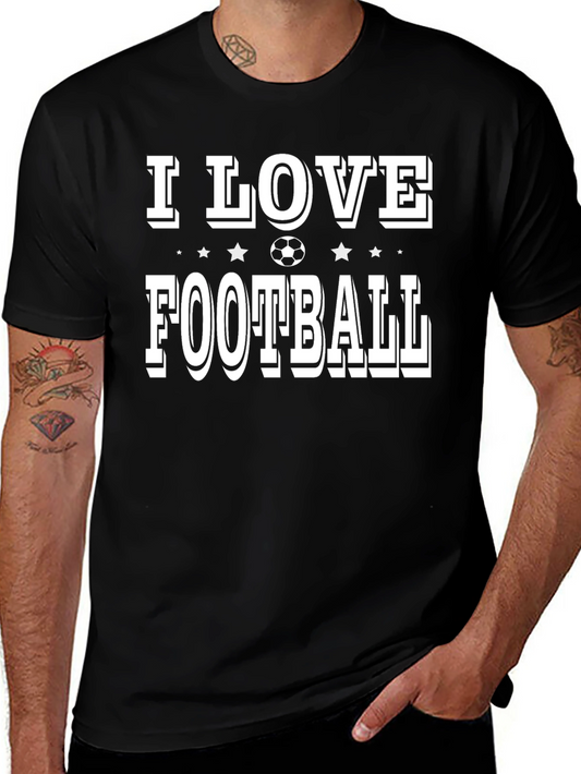 I Love Football Graphic Tee