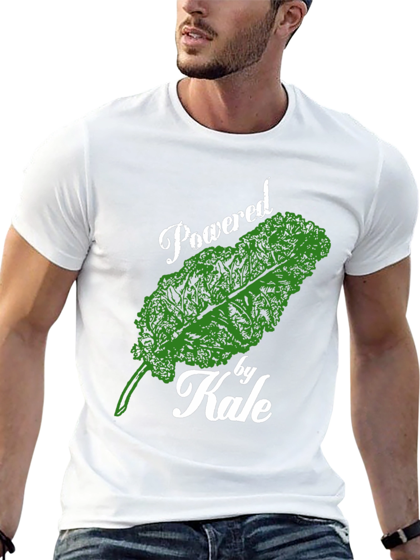 Powered by Kale T-Shirt - Vegan & Healthy