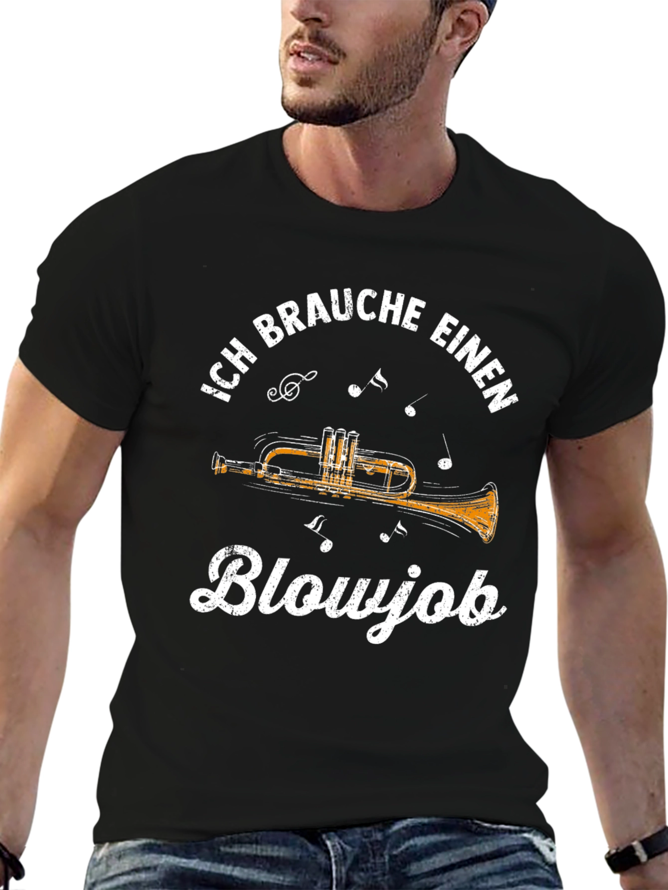 Ich Brauche Einen Blowjob T-Shirt - Black