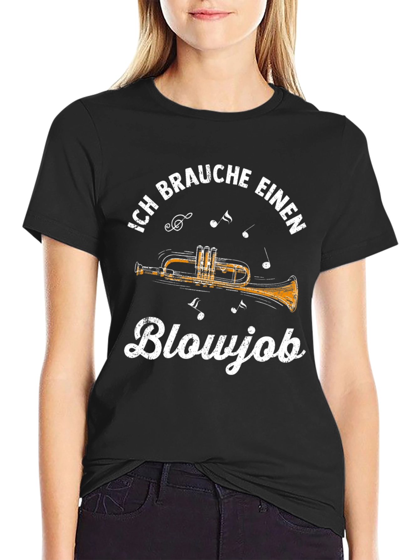 Ich Brauche Einen Blowjob T-Shirt - Black