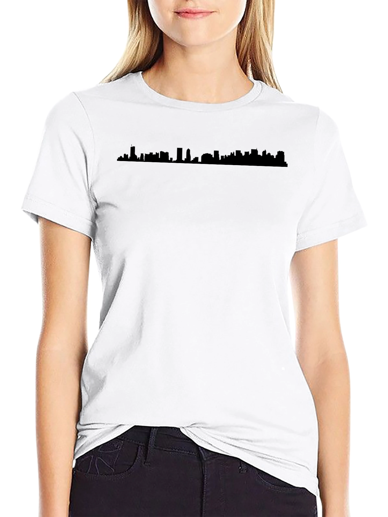 Cityscape Graphic Tee - Black