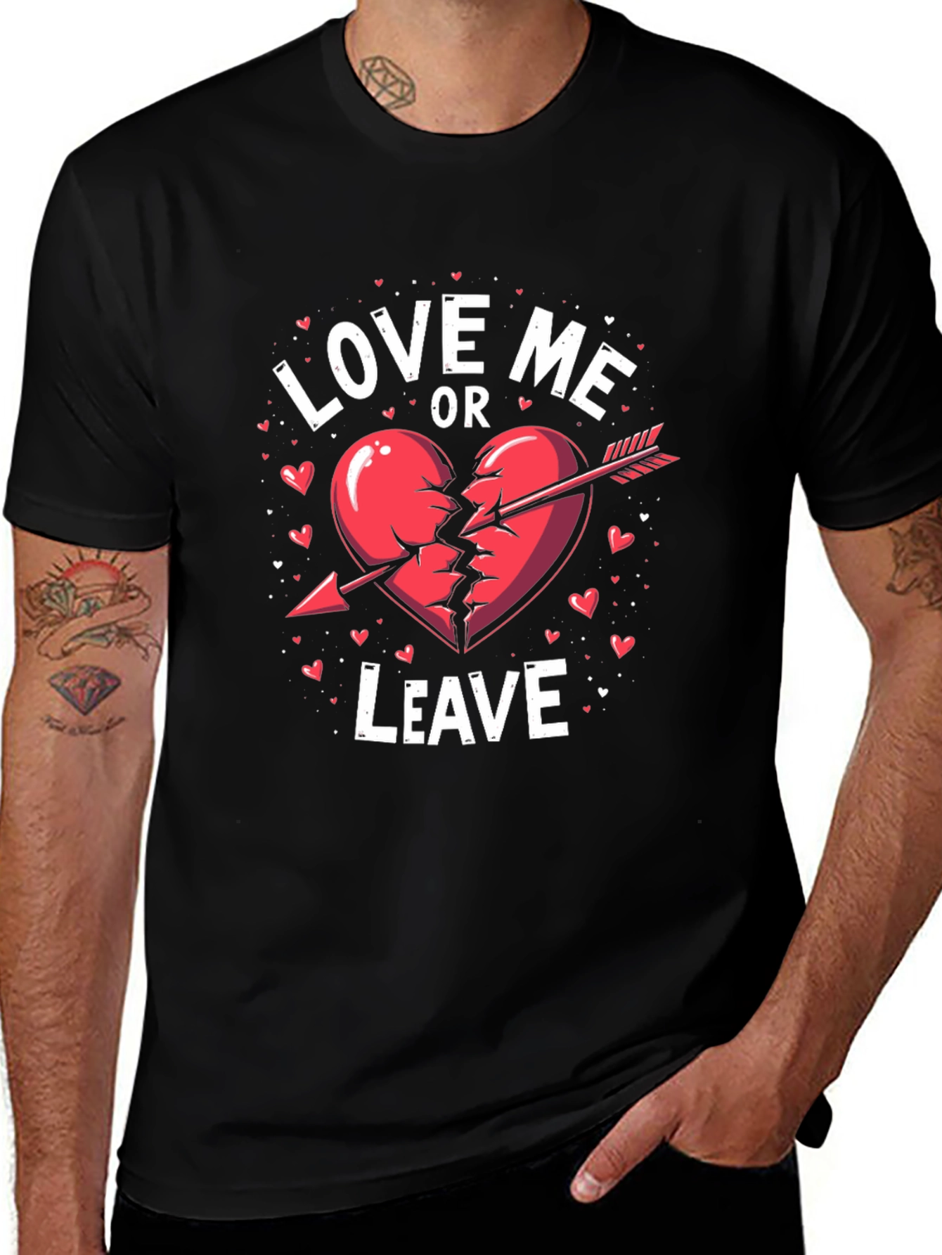 Love Me Or Leave Valentines Day T-Shirt